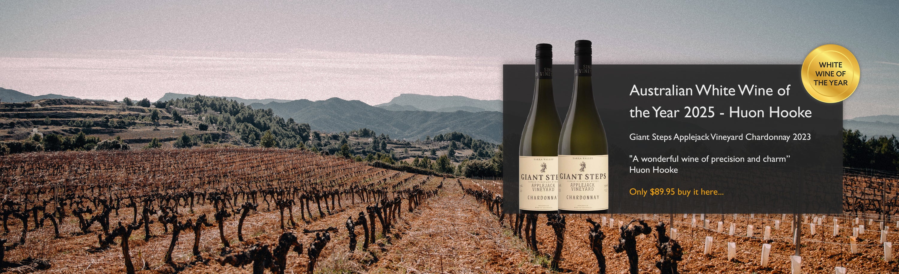 Giant Steps Applejack Chardonnay 2023 - White Wine of the Year Huon Hooke