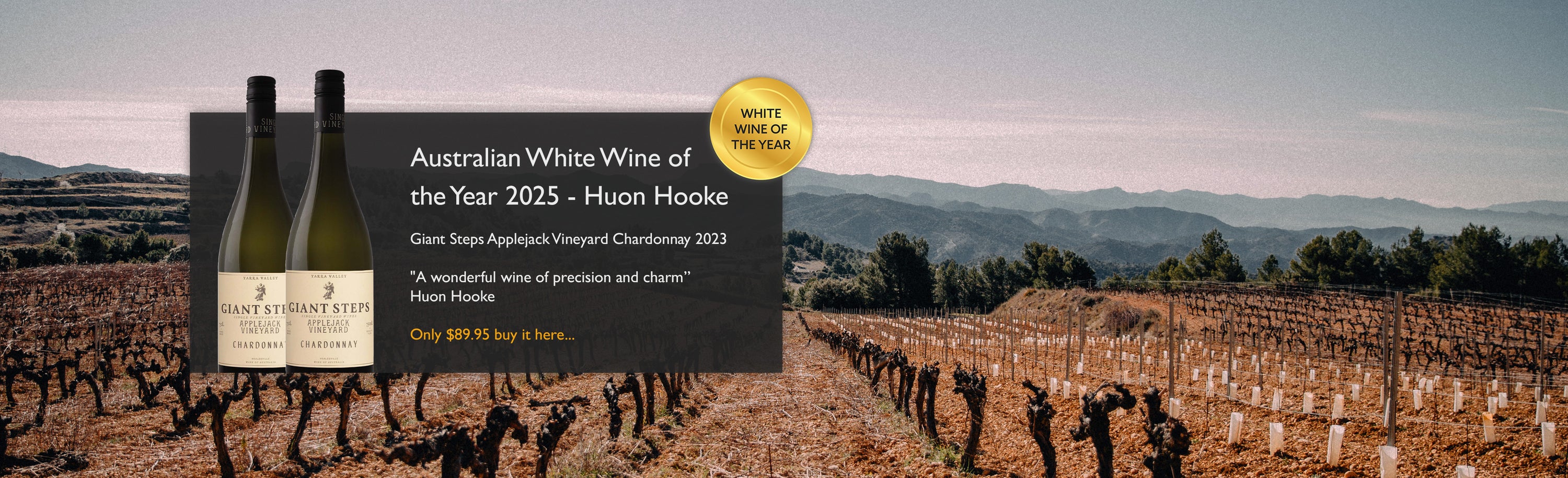 Giant Steps Applejack Chardonnay 2023 - White Wine of the Year Huon Hooke