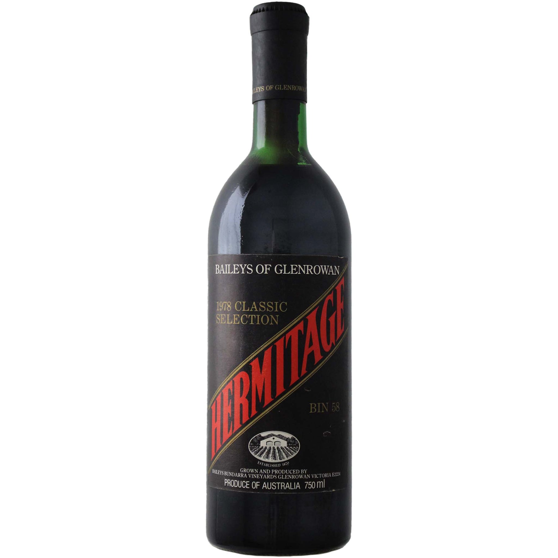 Baileys Bin 58 Hermitage 1978