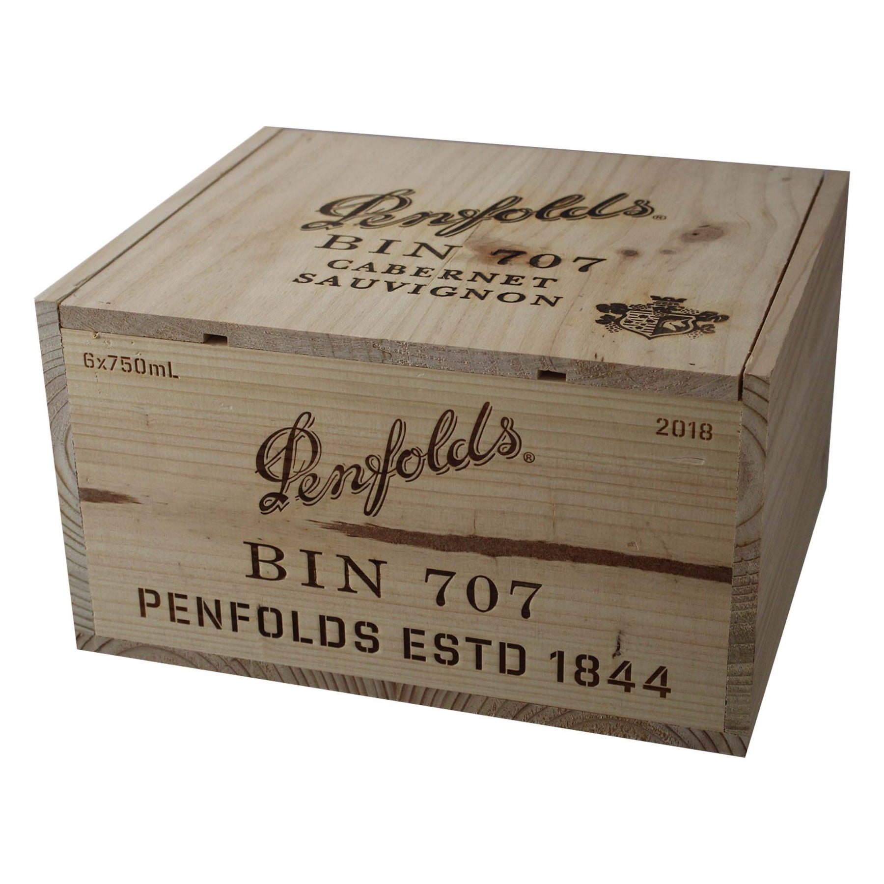 Penfolds Bin 707 2018 Timber Box (6 pack)