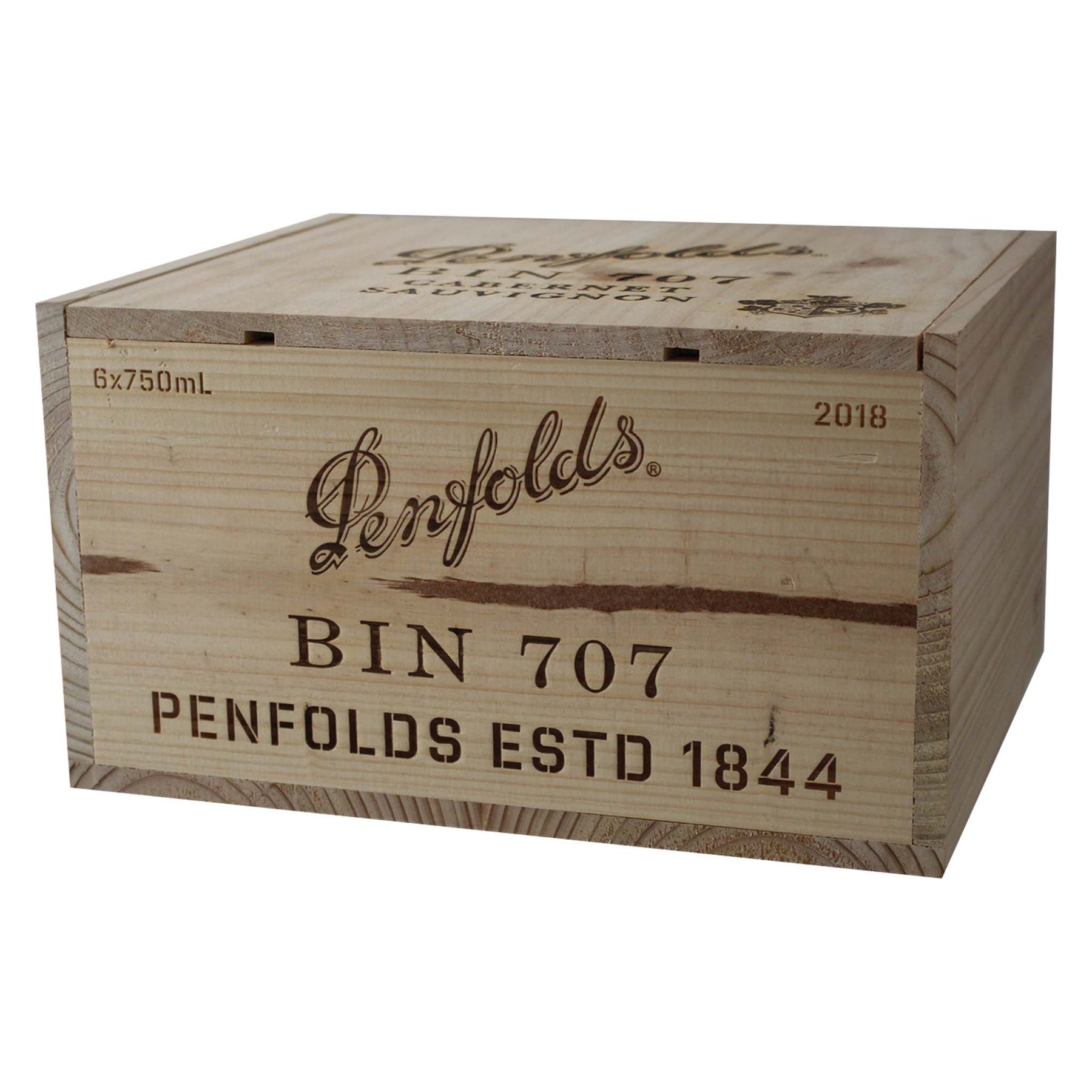 Penfolds Bin 707 2018 Timber Box (6 pack)