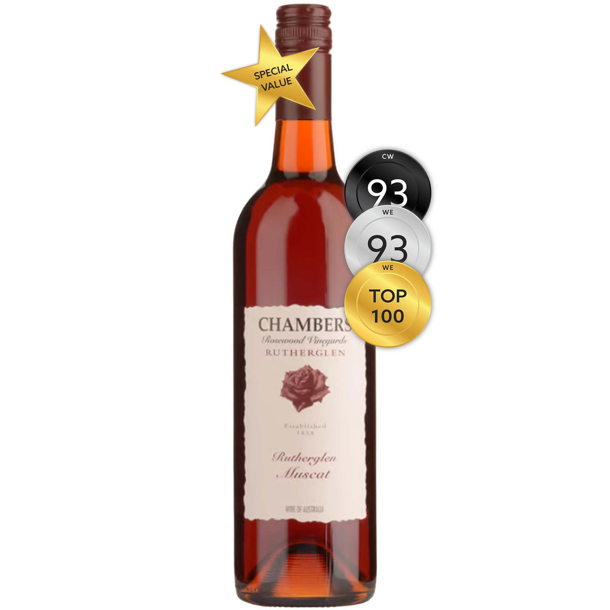 Chambers Rosewood Vineyards Rutherglen Muscat NV