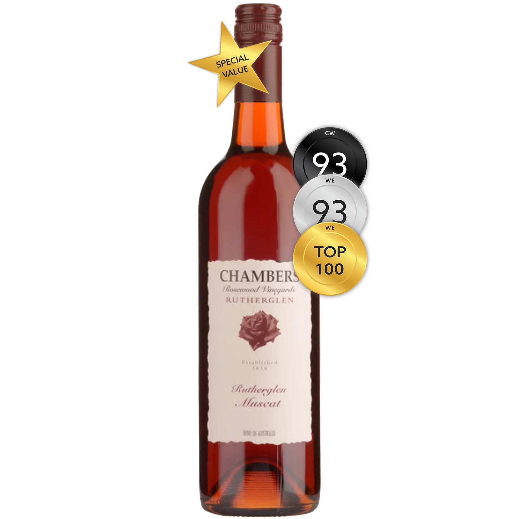 Chambers Rosewood Vineyards Rutherglen Muscat NV