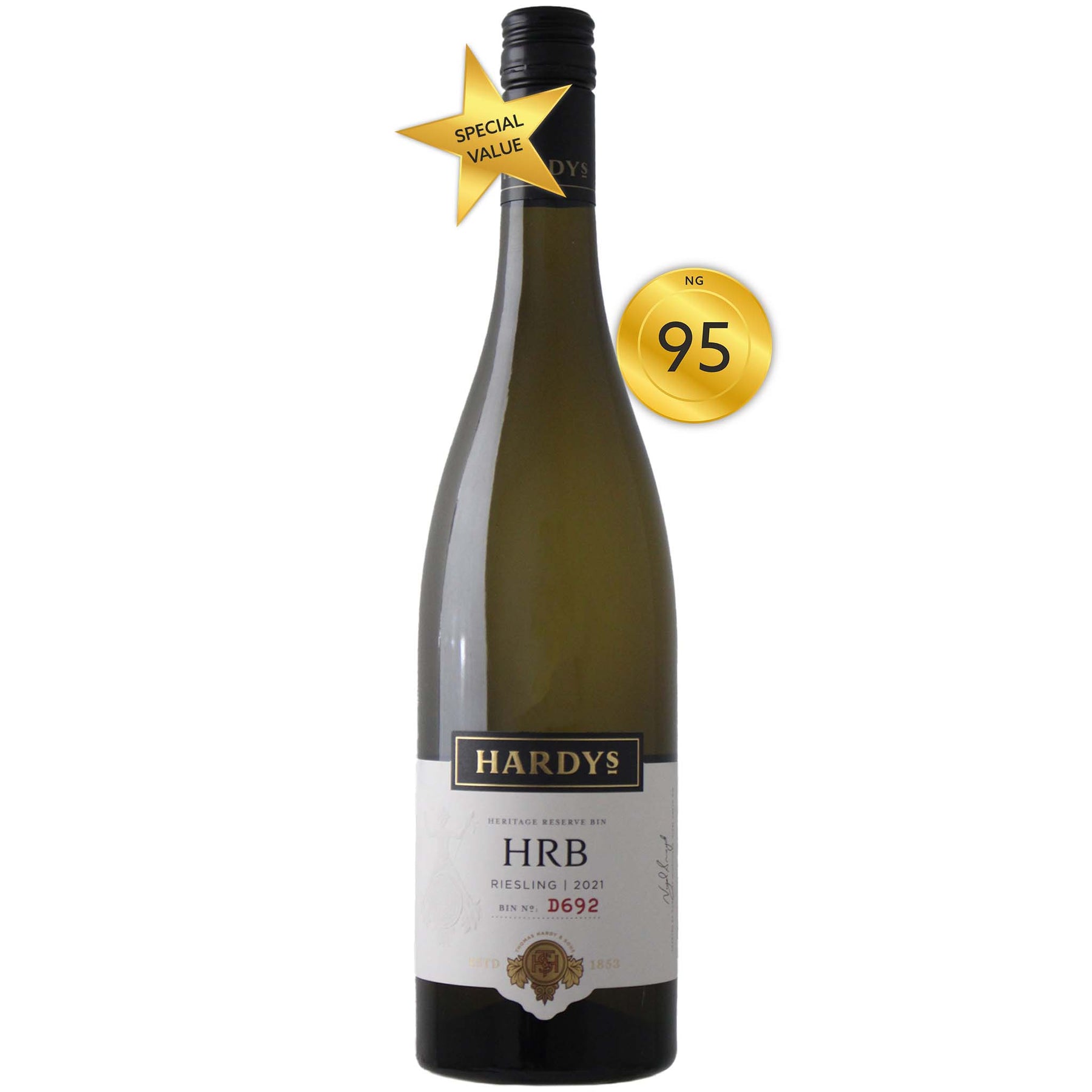 Hardys HRB D692 Riesling 2021