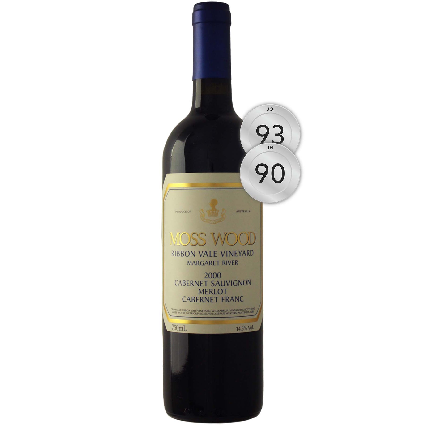 Moss Wood Ribbon Vale Vineyard Cabernet Sauvignon Merlot 2000