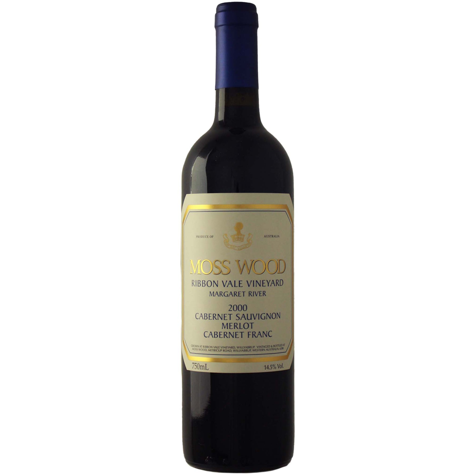 Moss Wood Ribbon Vale Vineyard Cabernet Sauvignon Merlot 2000