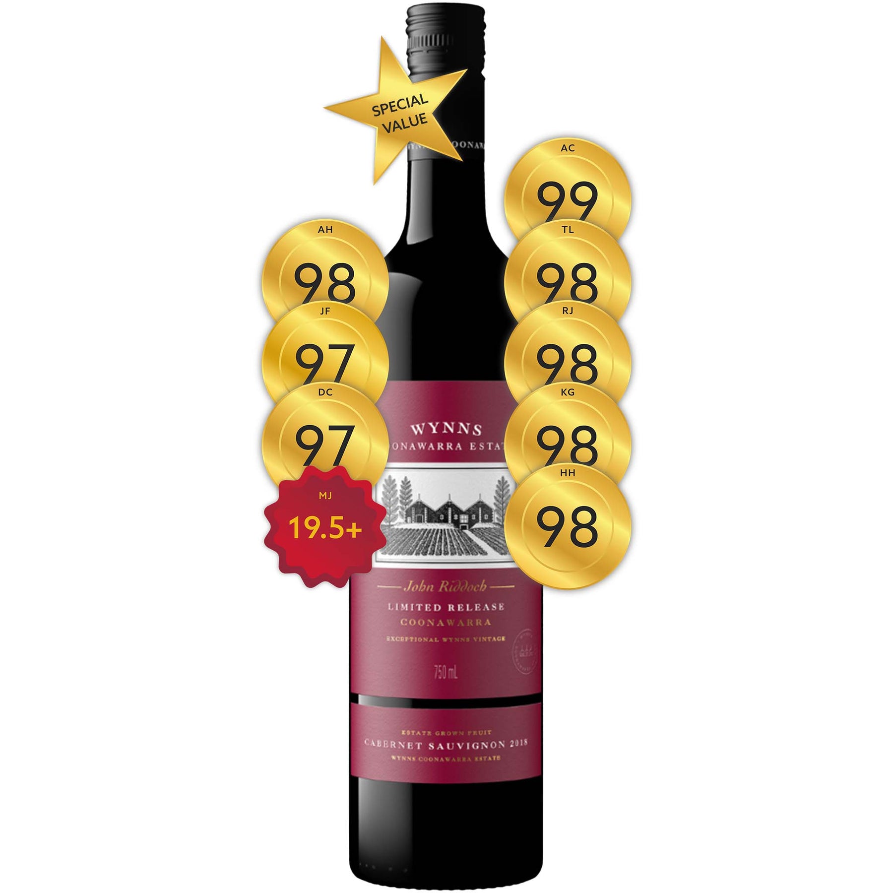 Wynns Coonawarra Estate John Riddoch Cabernet Sauvignon 2018