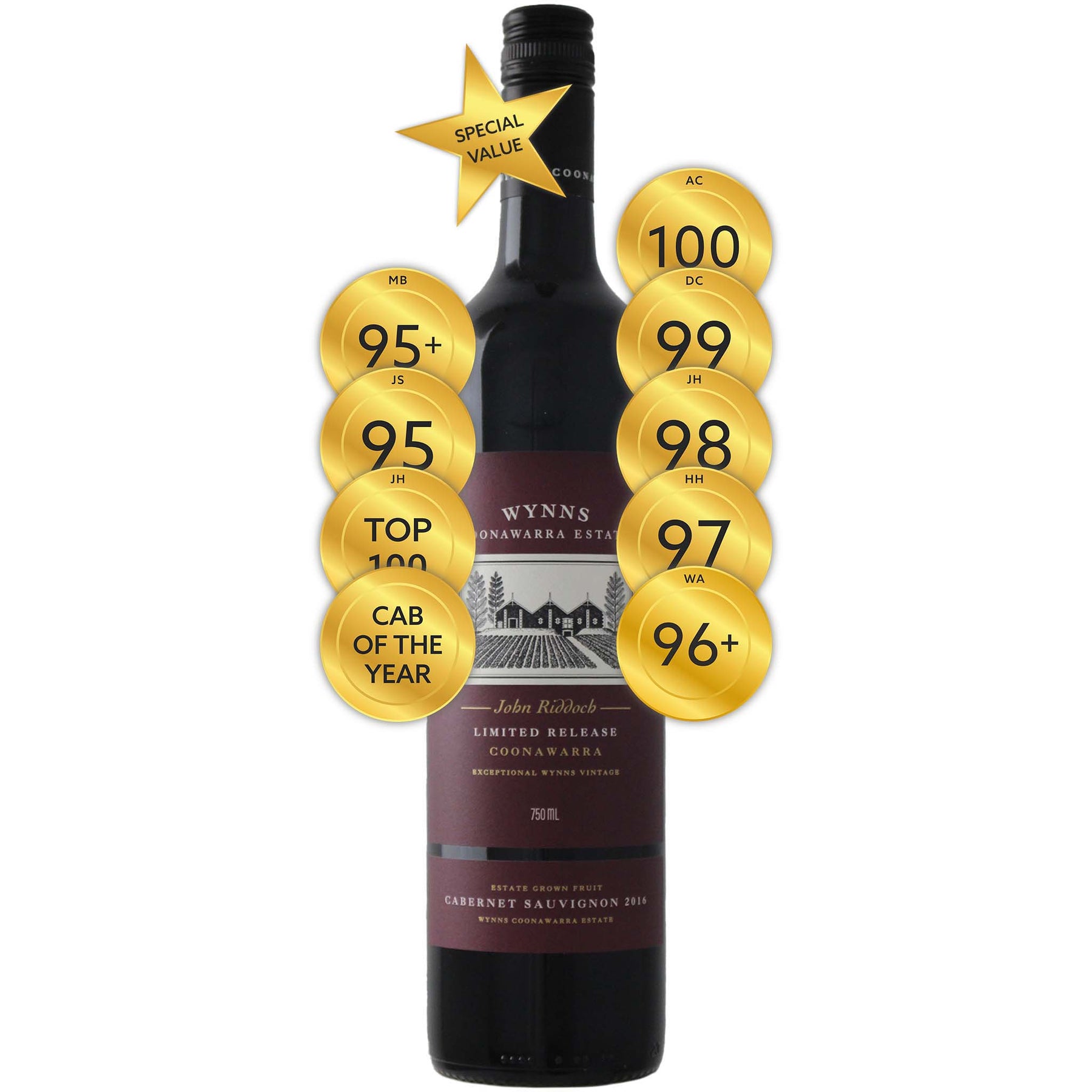 Wynns Coonawarra Estate John Riddoch Cabernet Sauvignon 2016