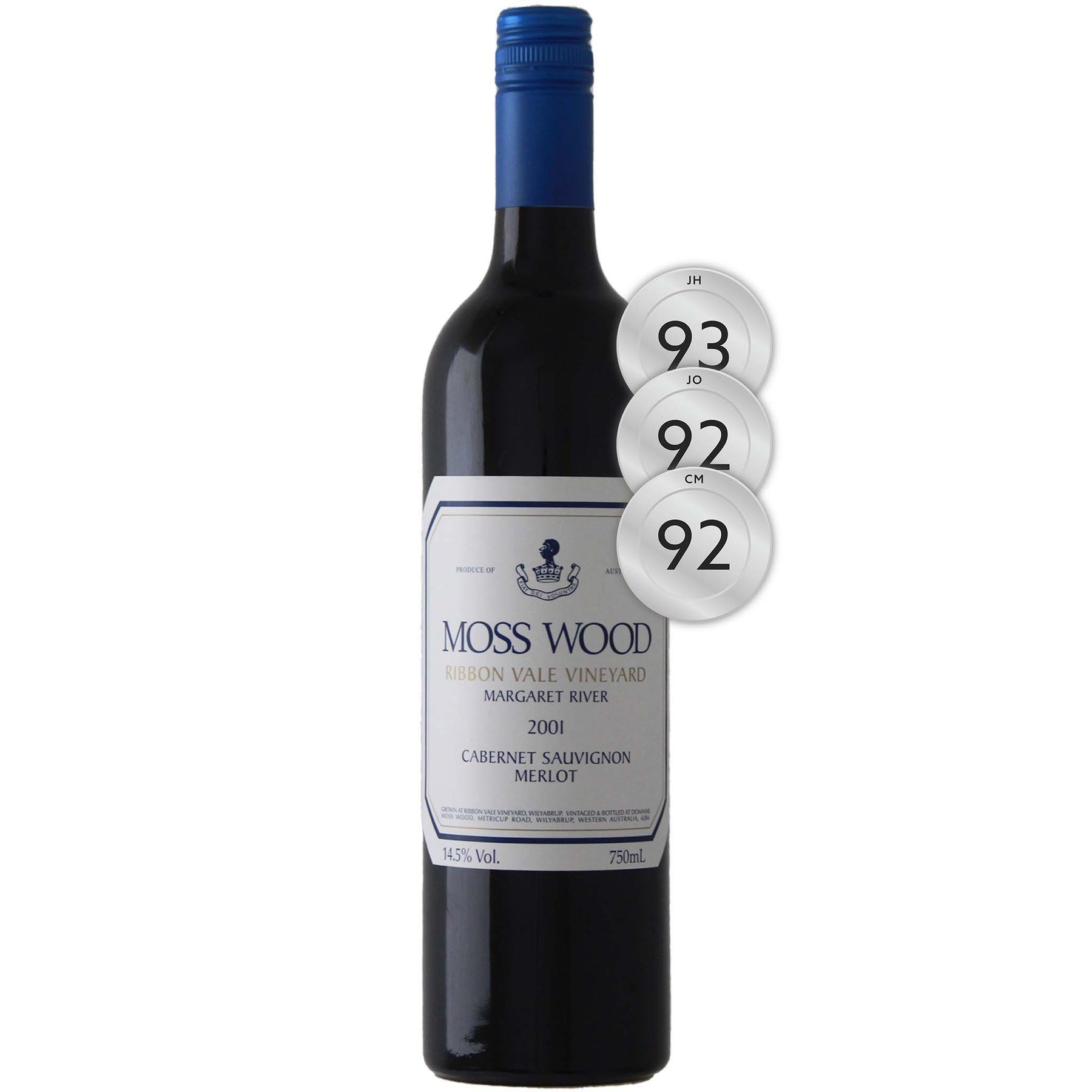 Moss Wood Ribbon Vale Vineyard Cabernet Merlot 2001