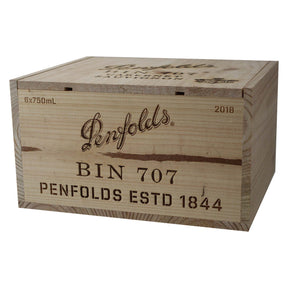 Penfolds Bin 707 2018 Timber Box (6 pack)