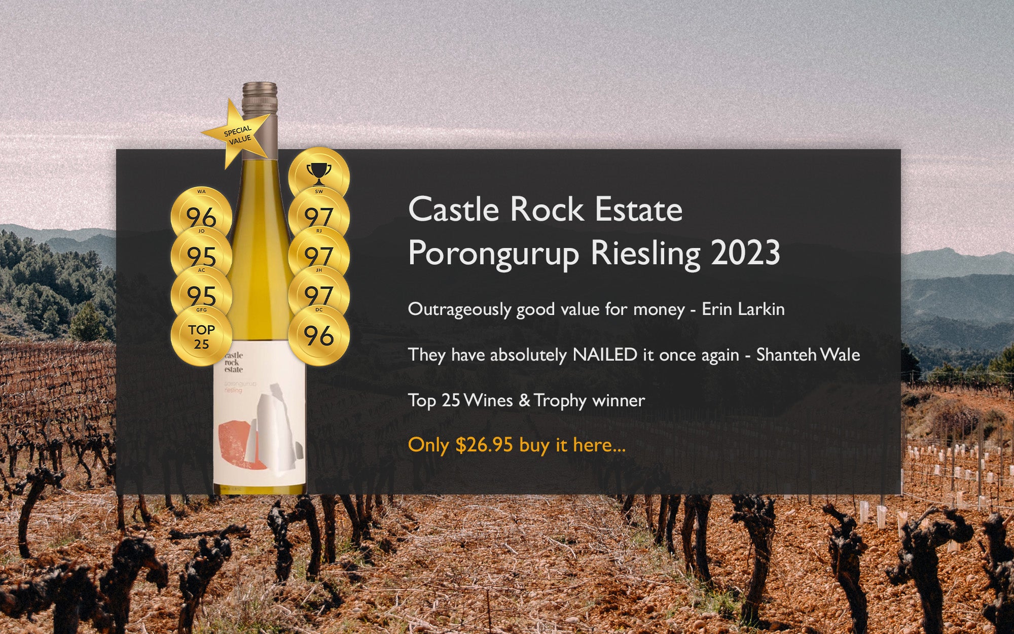 Castle Rock Estate Porongurup Riesling 2023