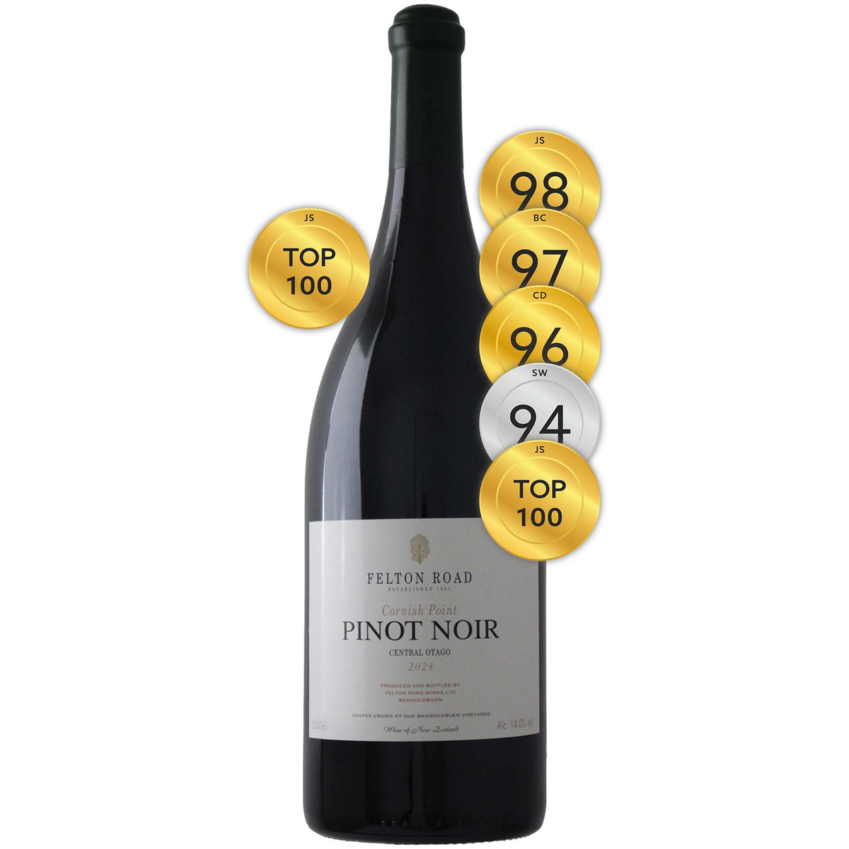 Felton Road Cornish Point Pinot Noir 2024 (3000ml)