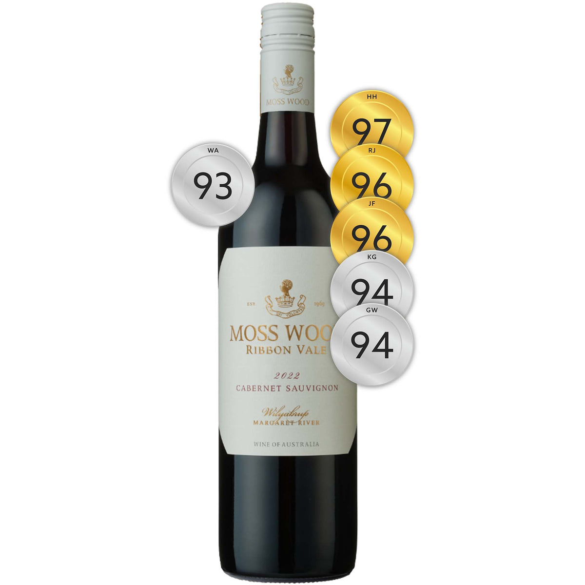 Moss Wood Ribbon Vale Vineyard Cabernet Sauvignon 2022