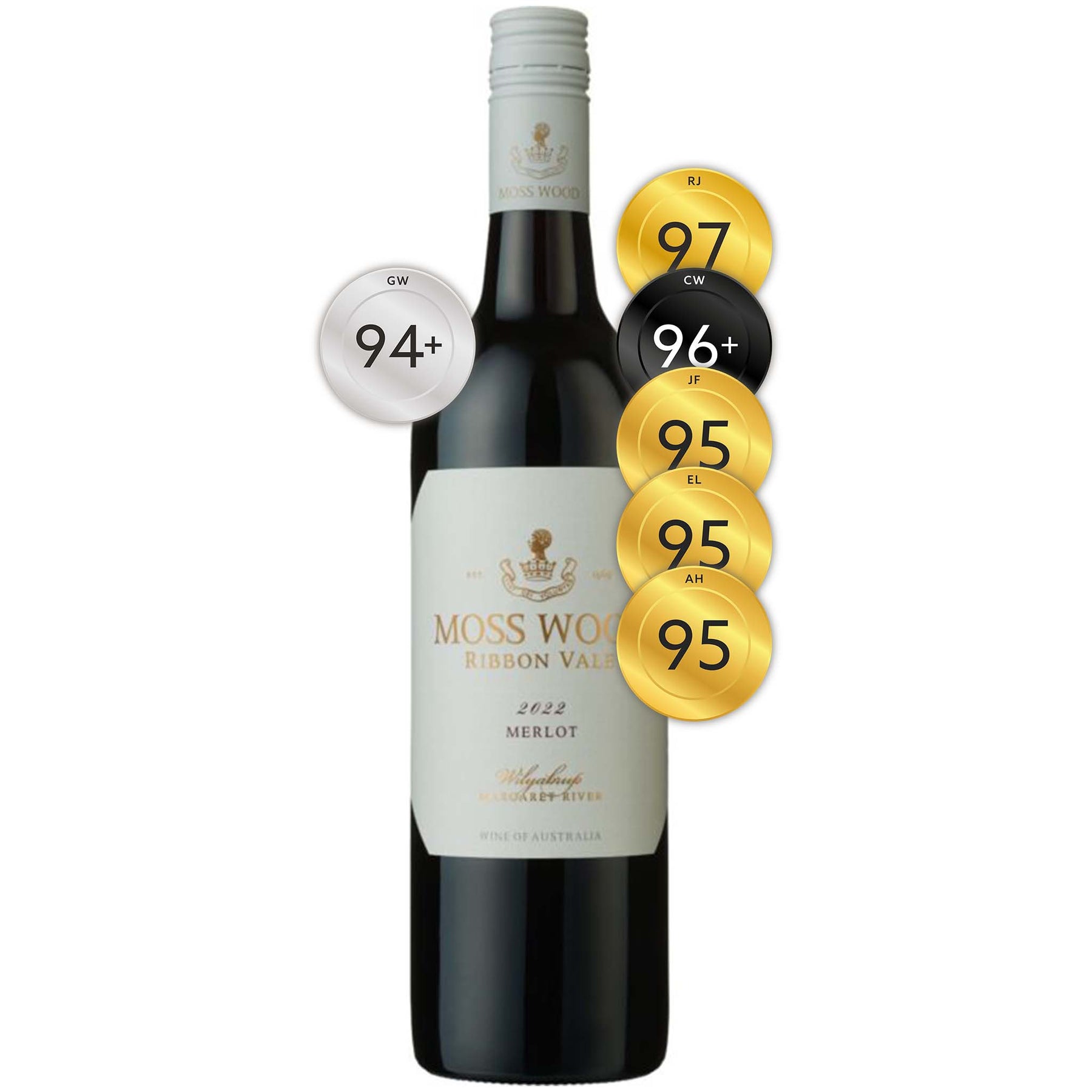 Moss Wood Ribbon Vale Vineyard Merlot 2022