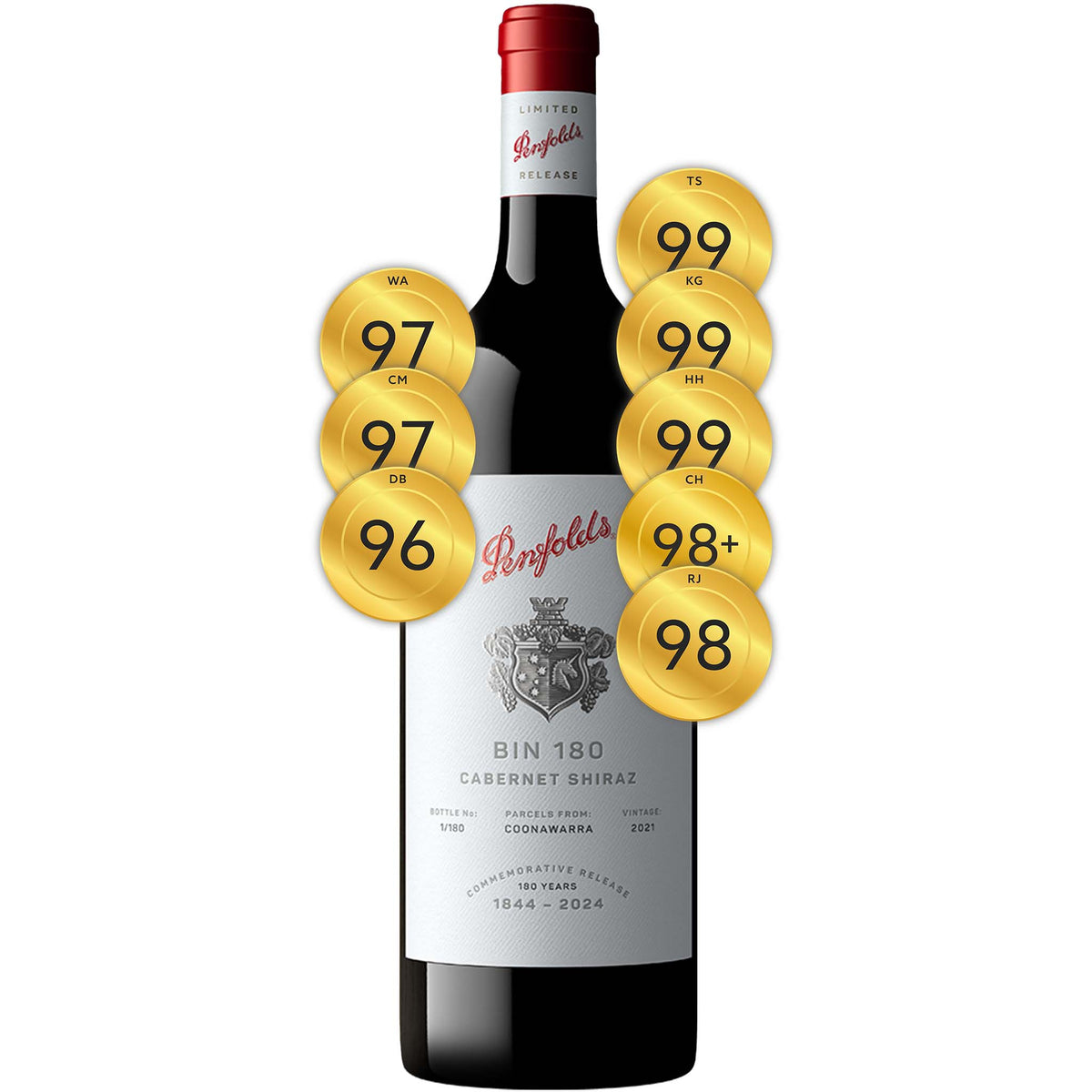 Penfolds Bin 180 Cabernet Shiraz 2021 (1500ml)