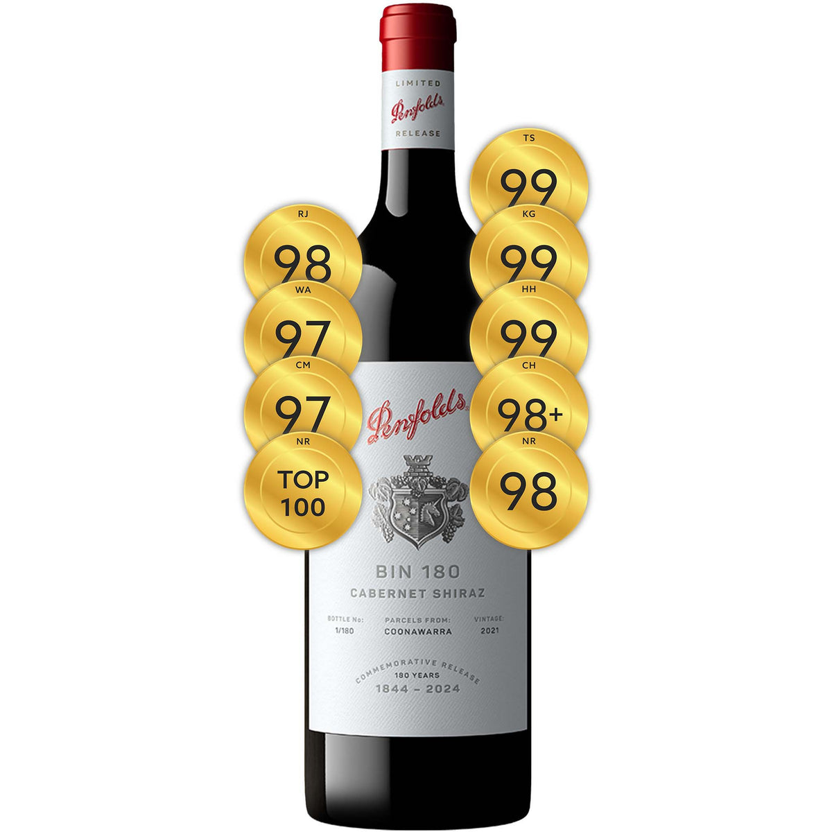 Penfolds Bin 180 Cabernet Shiraz 2021 (1500ml)