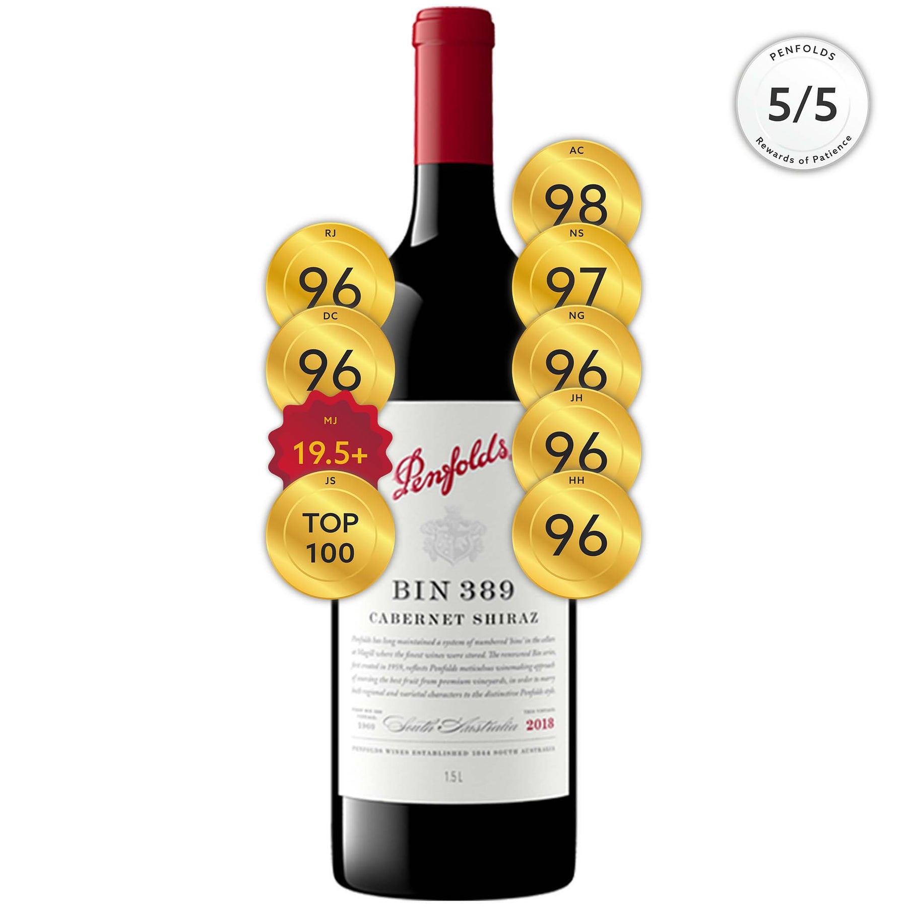 Penfolds Bin 389 Cabernet Shiraz 2018 1500ml