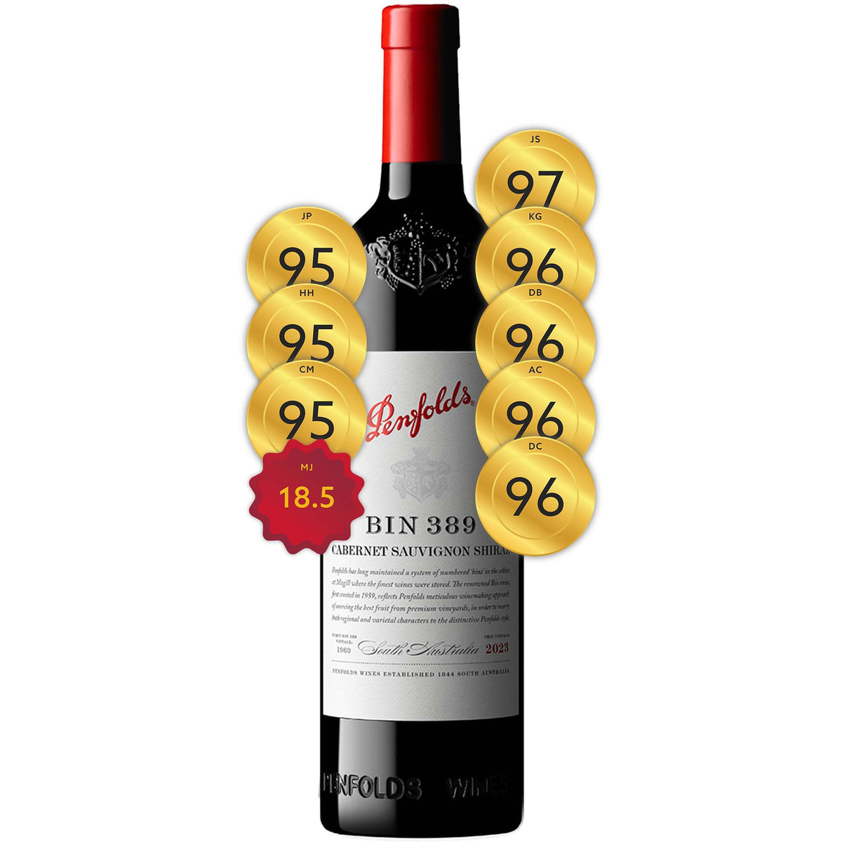 Penfolds Bin 389 Cabernet Shiraz 2023 (Gift Box)