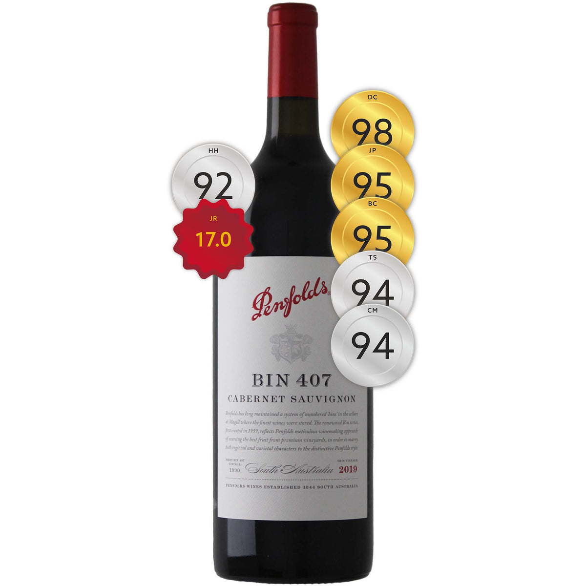 Penfolds Bin 407 Cabernet Sauvignon 2019 (1500ml)