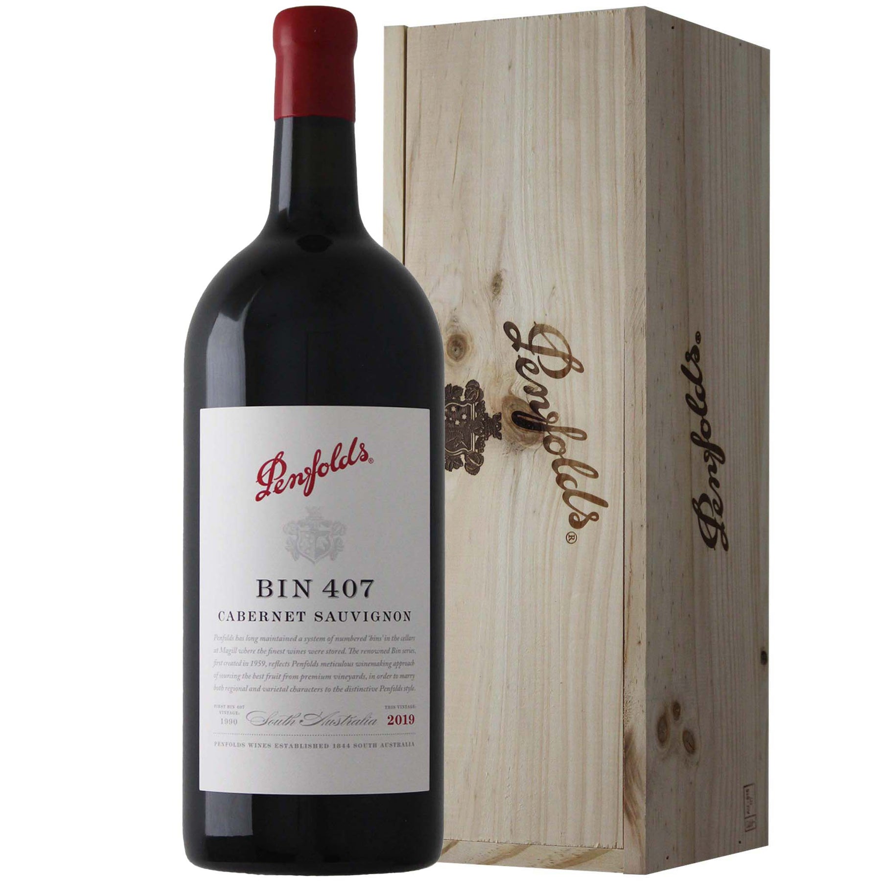 Penfolds Bin 407 Cabernet Sauvignon 2019 (3000ml)