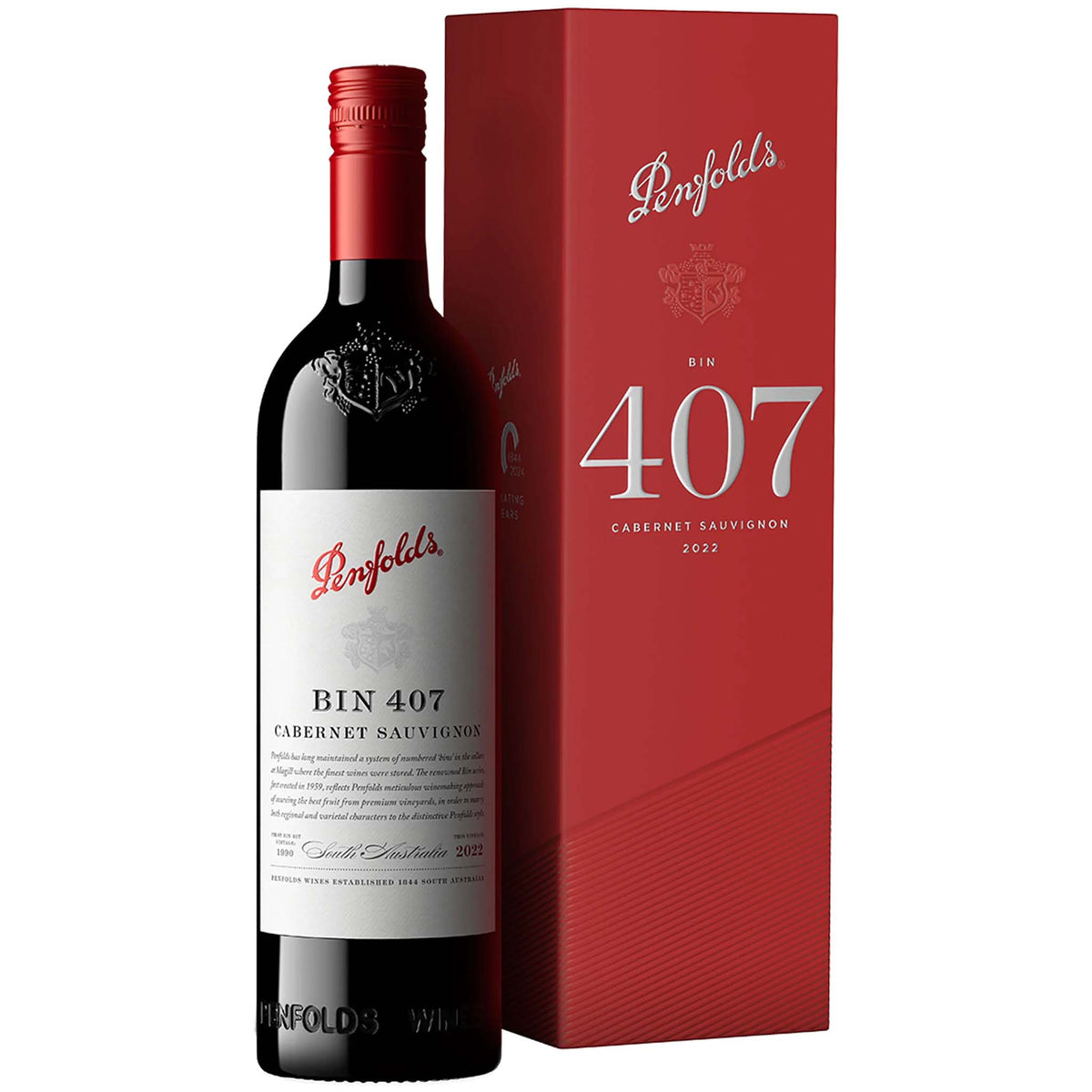 Penfolds Bin 407 Cabernet Sauvignon 2022 (Gift Box)