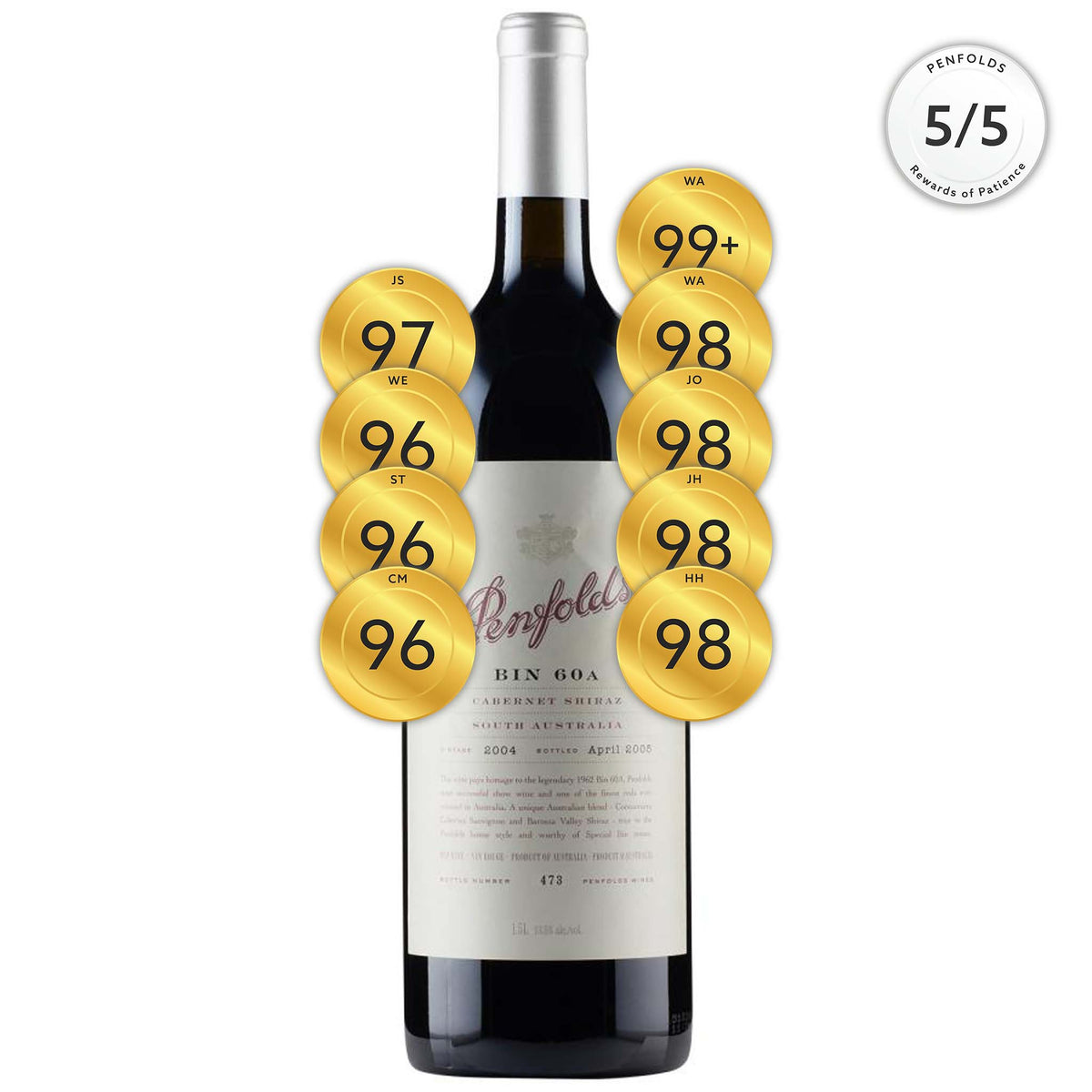 Penfolds Bin 60A Cabernet Shiraz 2004 (1500ml)