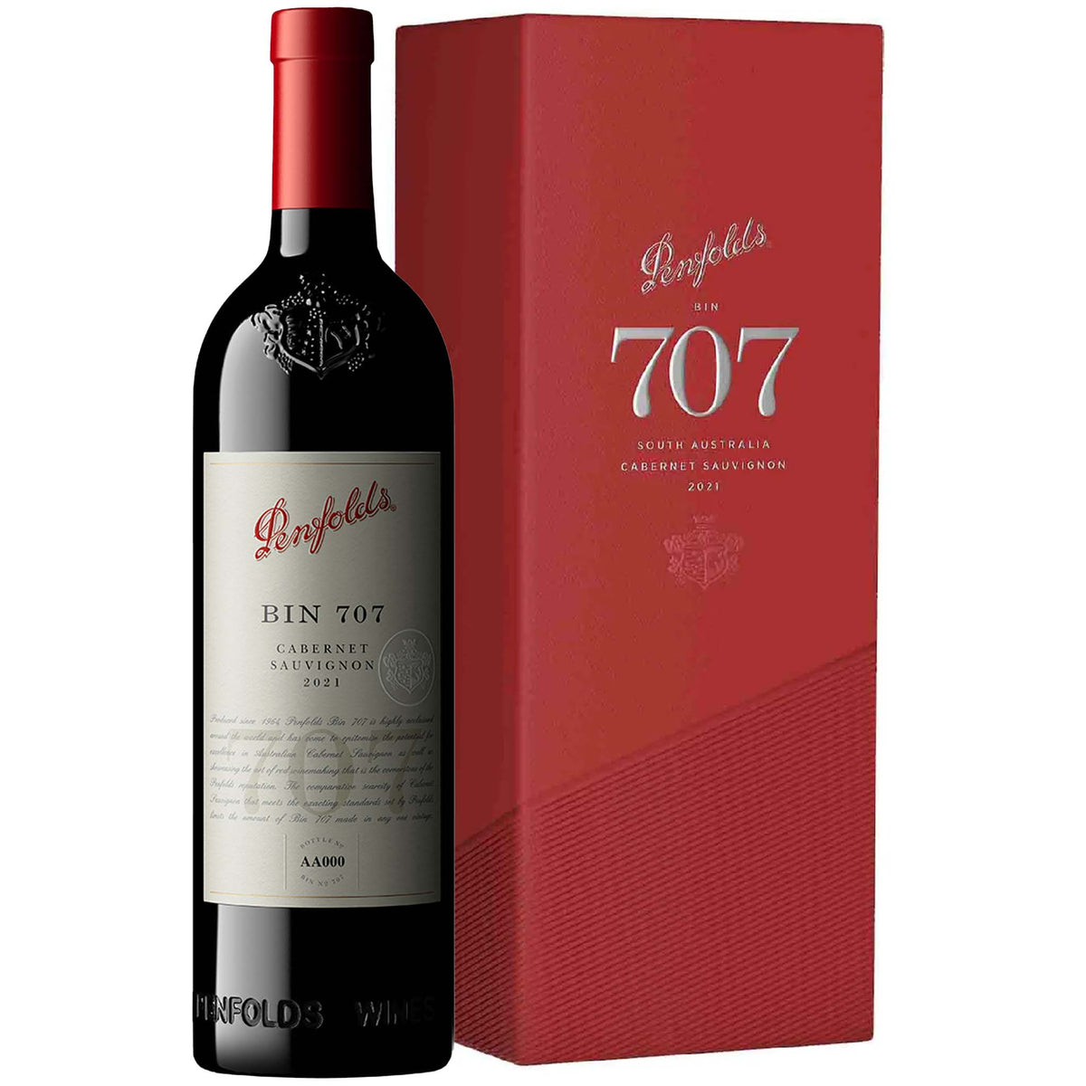 Penfolds Bin 707 Cabernet Sauvignon 2021 (Gift Box)
