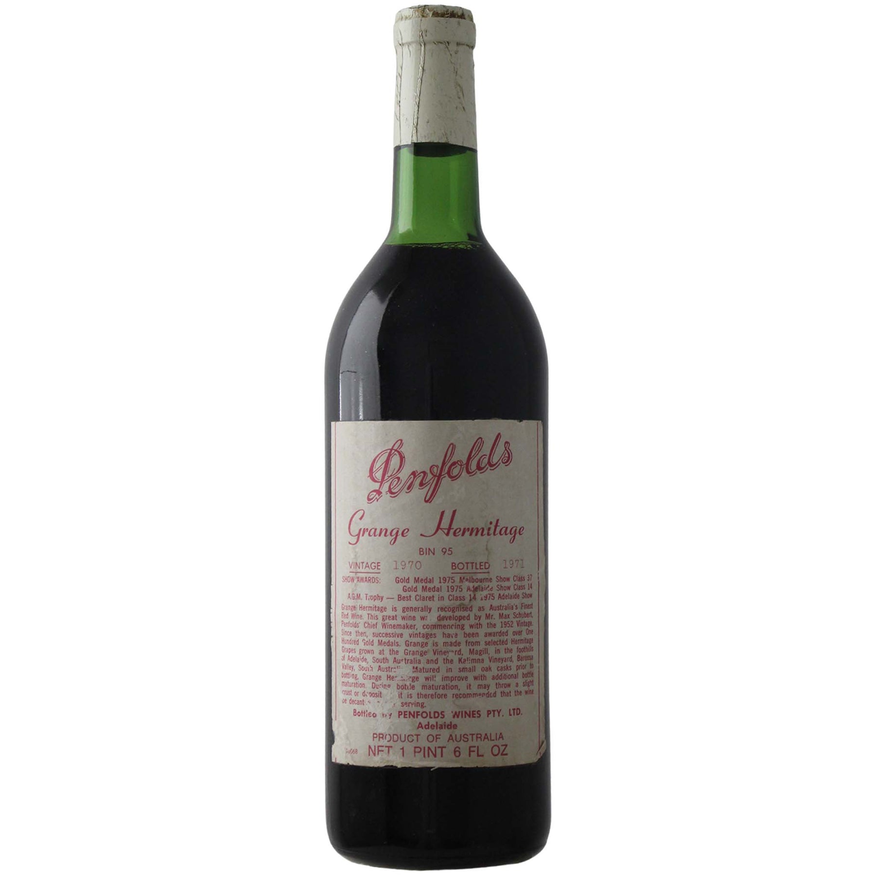 Penfolds Bin 95 Grange 1970