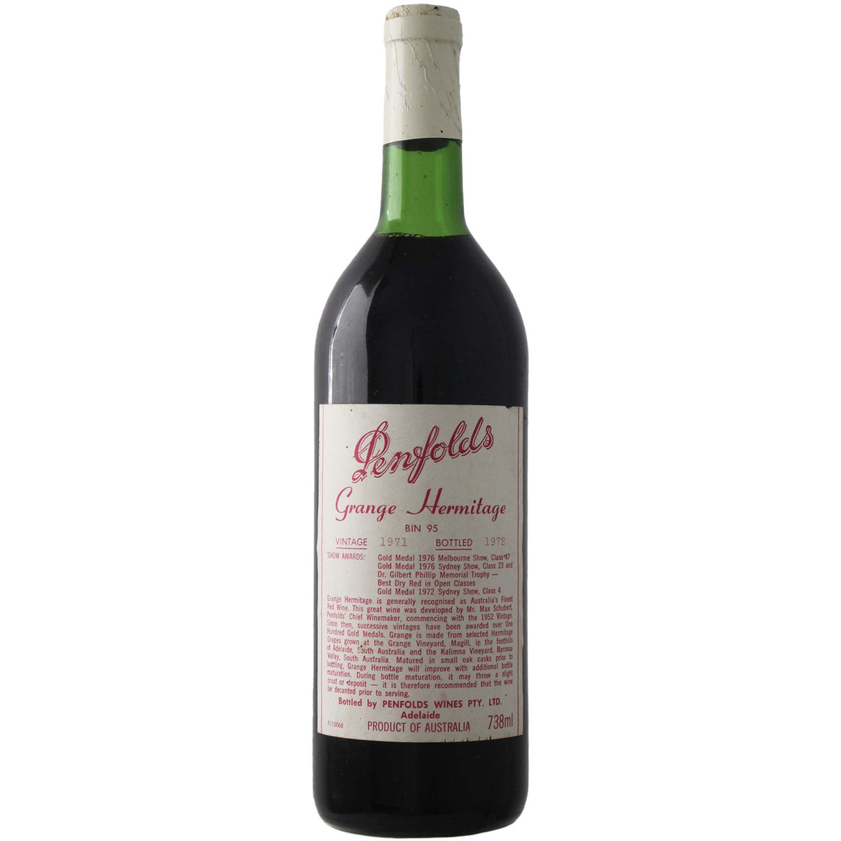 Penfolds Bin 95 Grange 1971