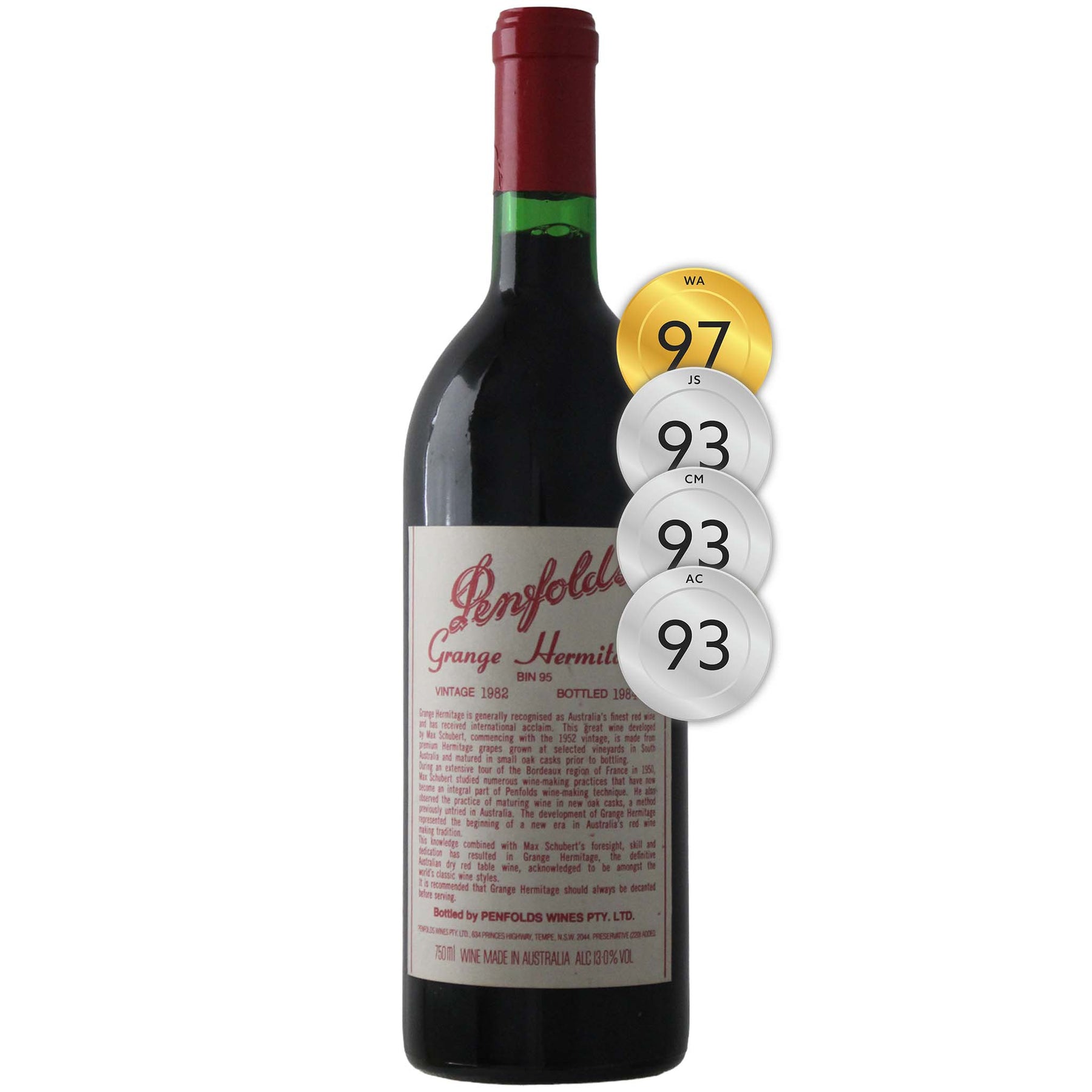 Penfolds Bin 95 Grange 1982 (Clinic 2010)