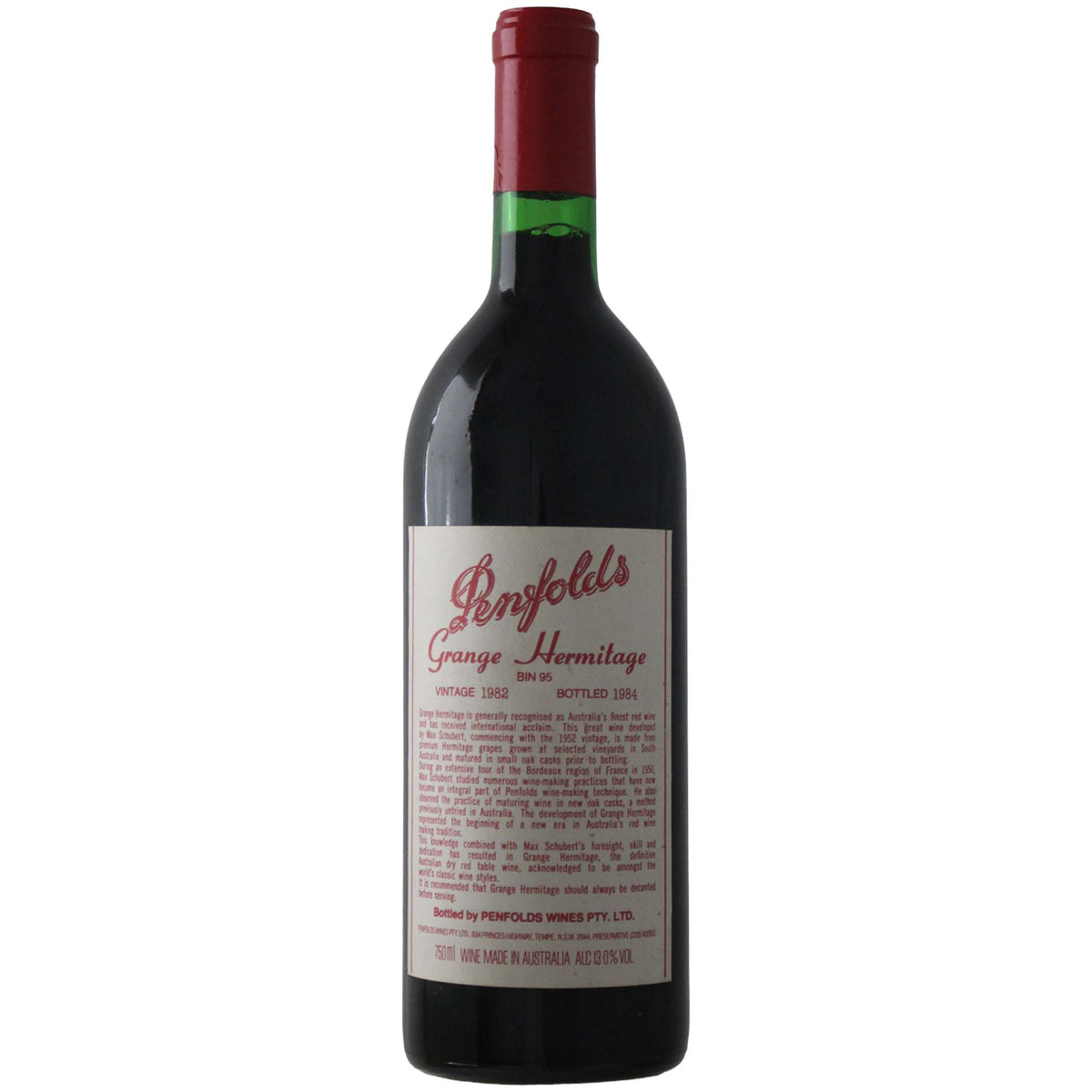 Penfolds Bin 95 Grange 1982 (Clinic 2010)