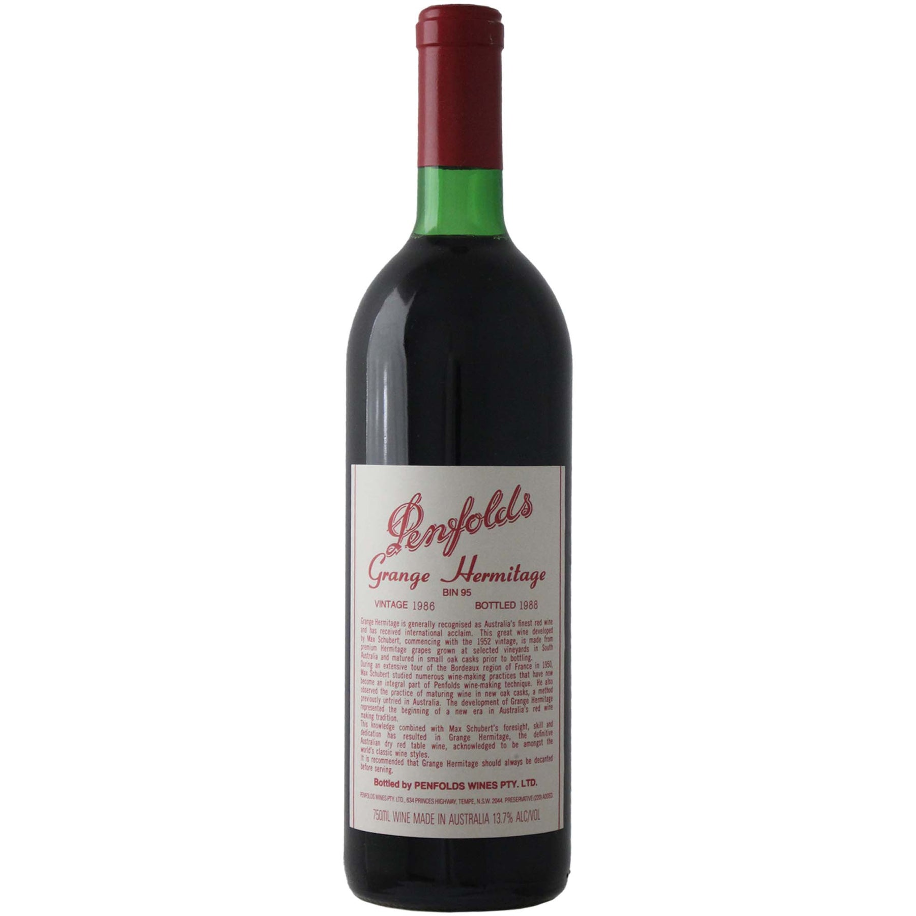 Penfolds Bin 95 Grange 1986