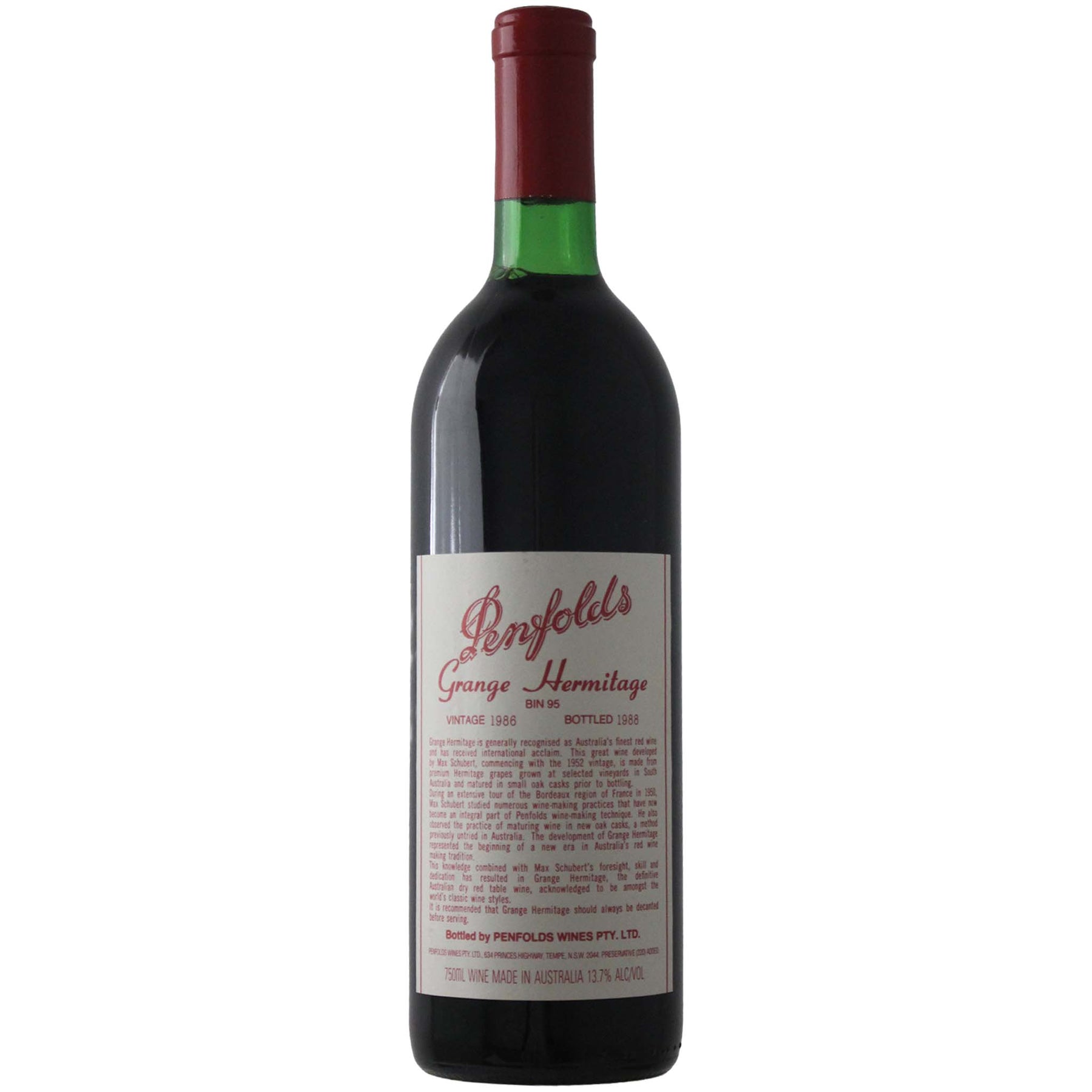 Penfolds Bin 95 Grange 1986