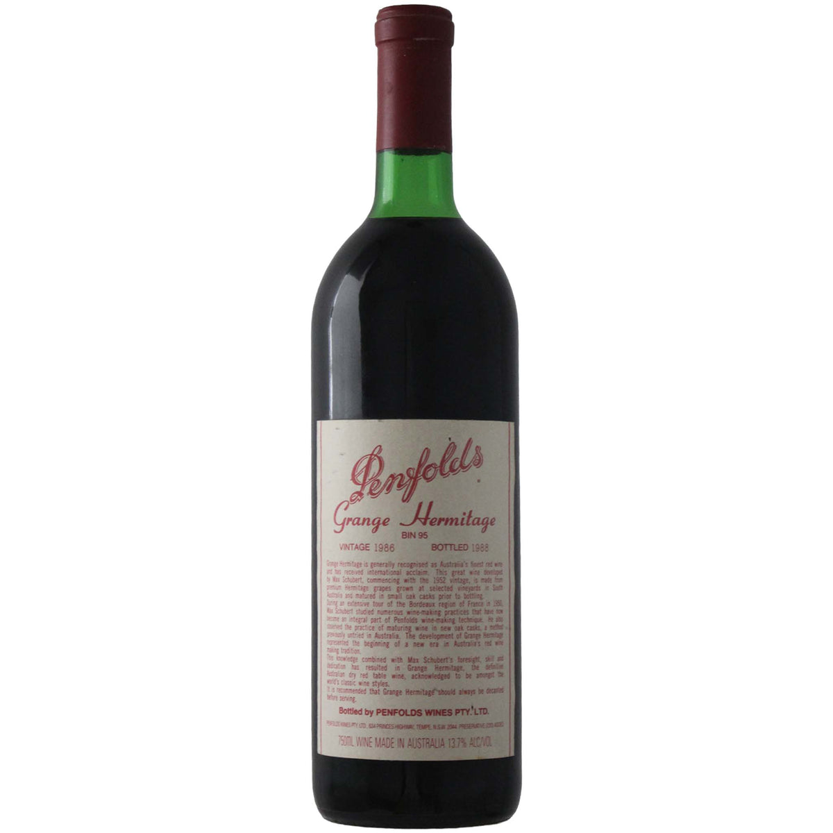 Penfolds Bin 95 Grange 1986