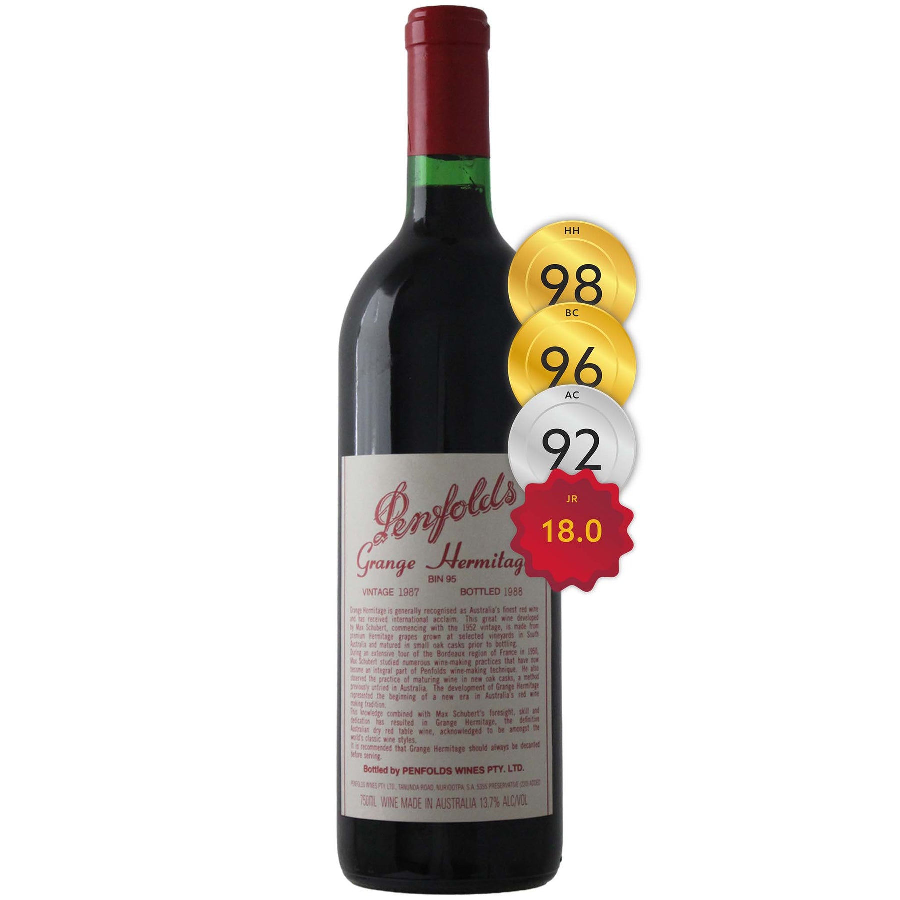 Penfolds Bin 95 Grange 1987 (Clinic 2010)