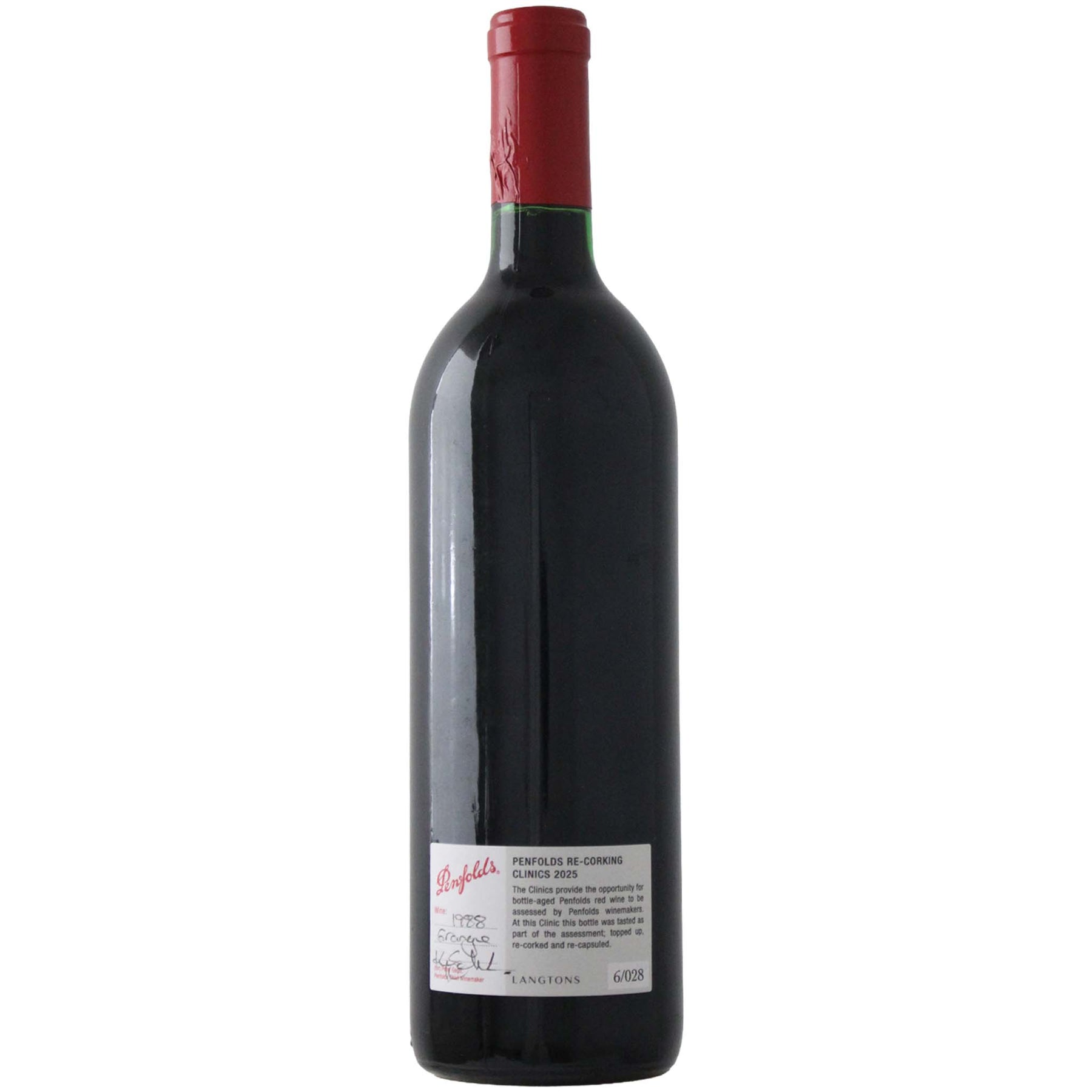 Penfolds Bin 95 Grange 1988 (Clinic 2025)