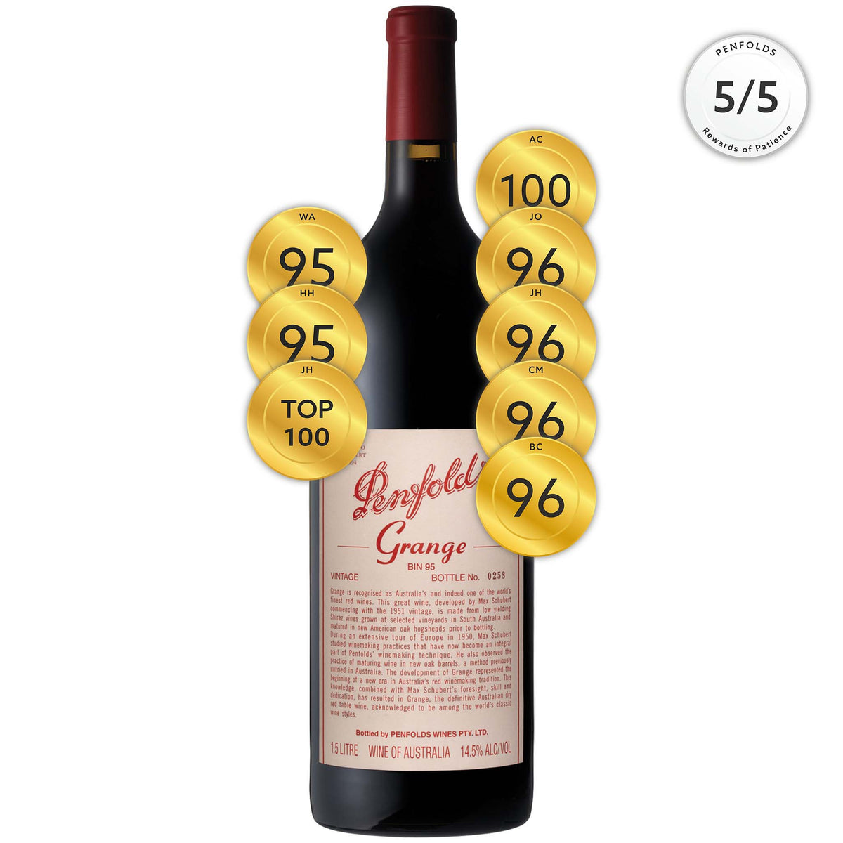ペンフォールズ グランジ bin95 サウス オーストラリア 1999 1999 Penfolds Grange Bin 95, Australia | prices, reviews
