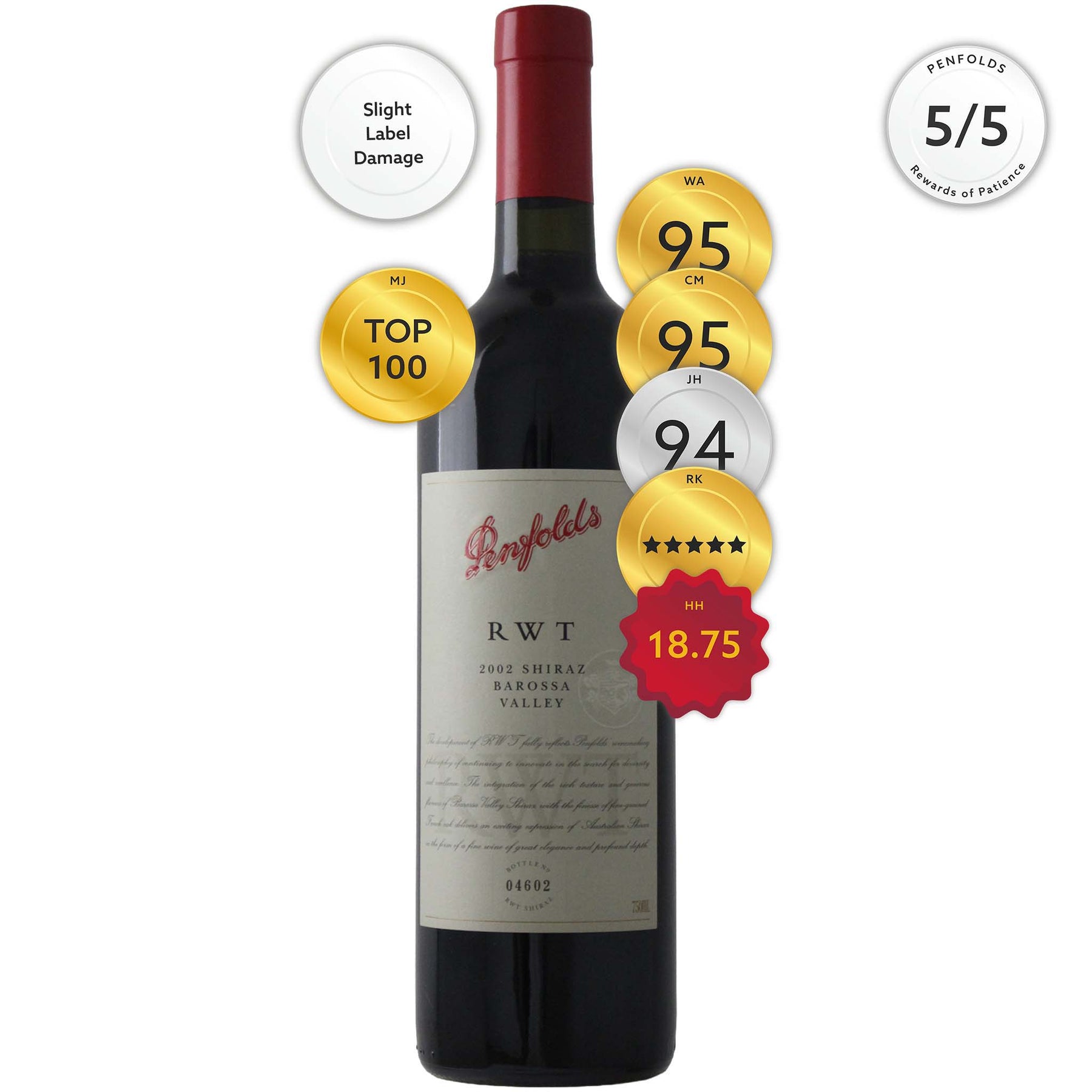 Penfolds RWT Shiraz 2002 (SLD)