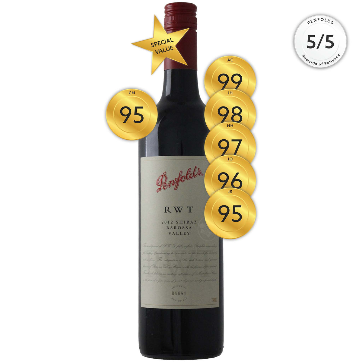 Penfolds RWT Shiraz 2012