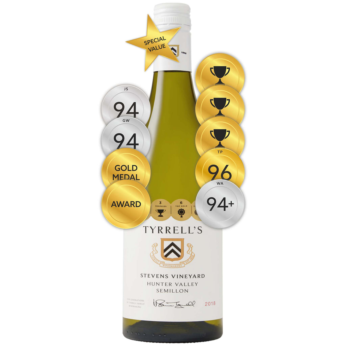 Tyrrell's Stevens Single Vineyard Semillon 2018