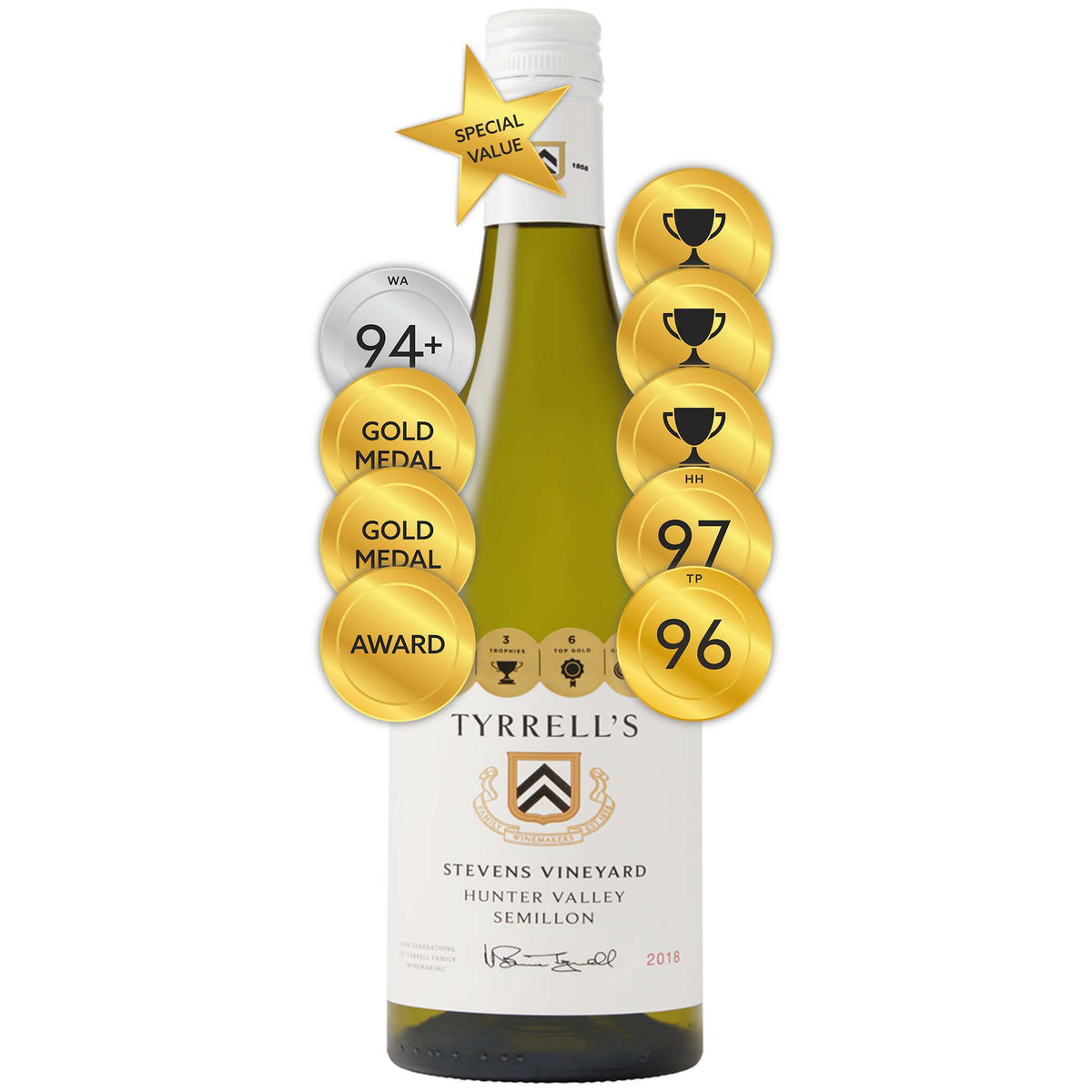 Tyrrell's Stevens Single Vineyard Semillon 2018