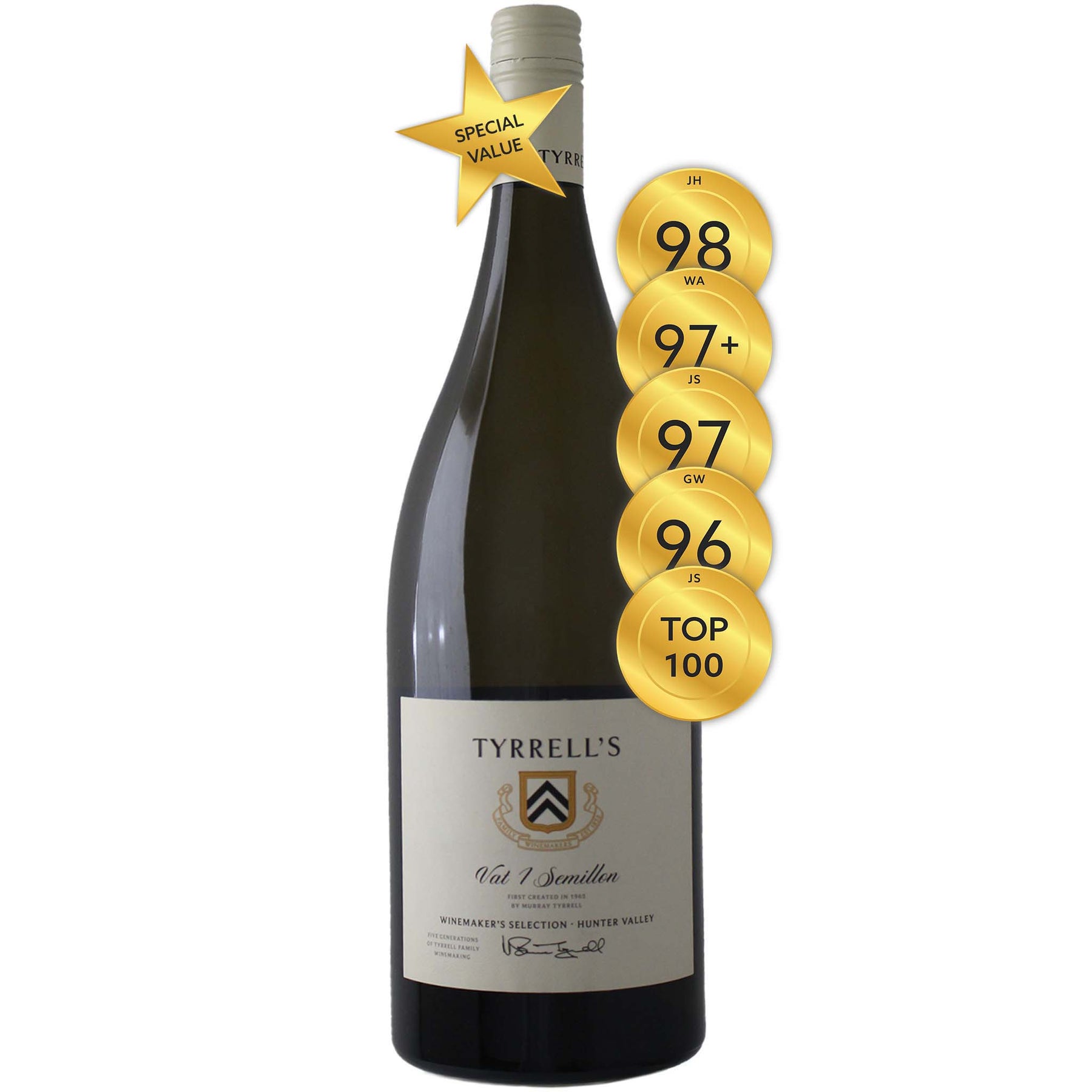 Tyrrell's Vat 1 Semillon 2022 (1500ml)