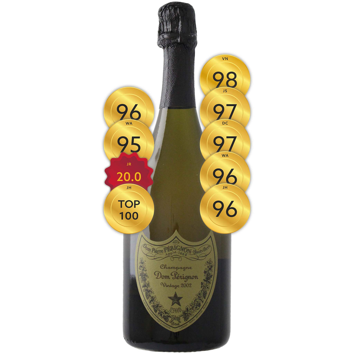 Dom Pérignon - Dom Perignon vintage 2002 Dom Perignon 2002 75 cl | Vipwineservices