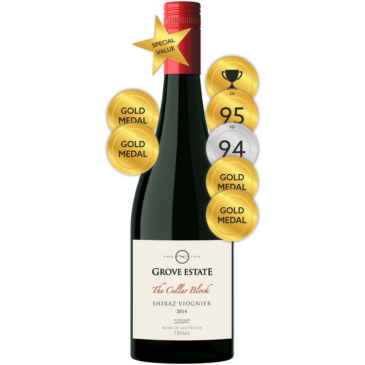 Grove Estate The Cellar Block Shiraz Viognier 2014